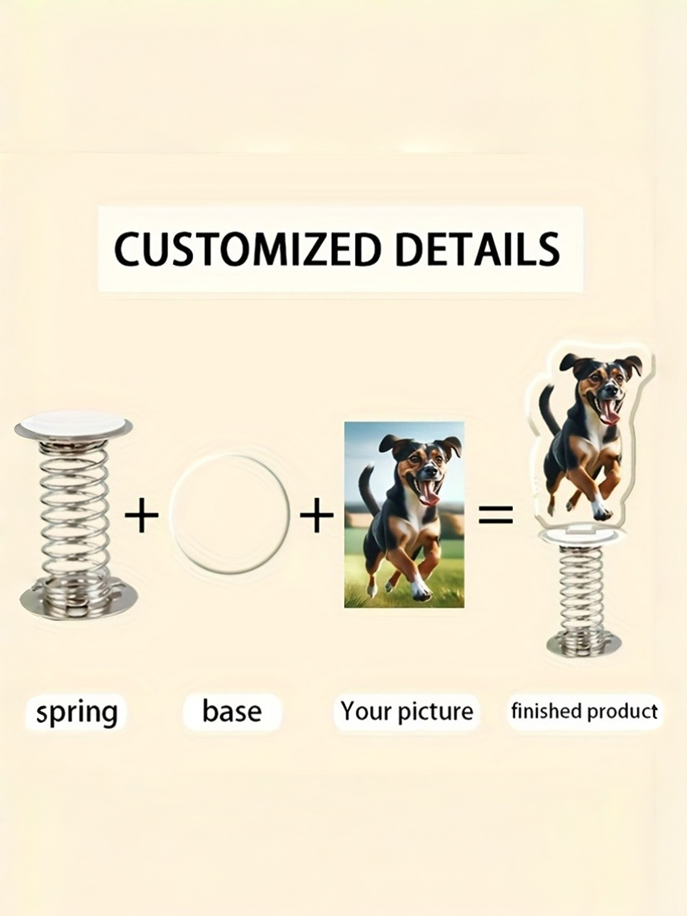 Custom Spring Acrylic Pet Decor